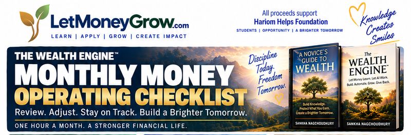 Small sample of Monthly Money Operating Checklist