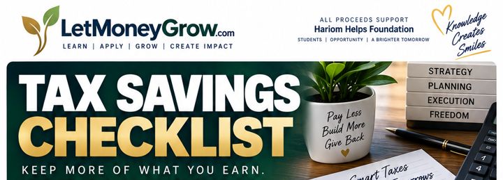 Small sample of Tax Savings Checklist