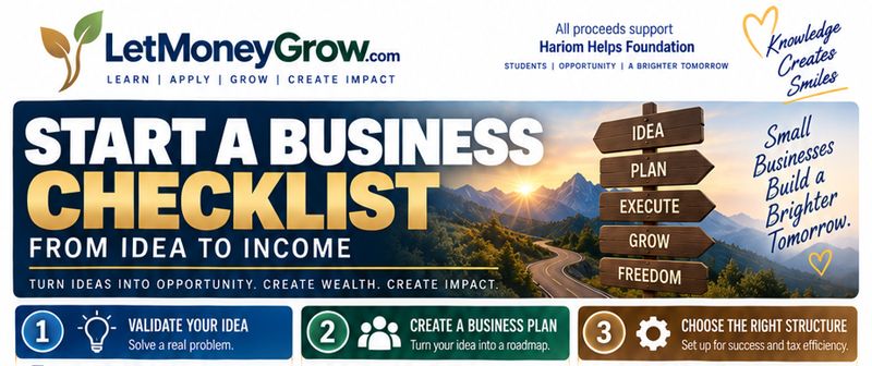 Small sample of Start a Business Checklist